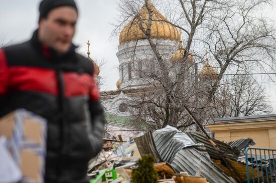 Снос незаконных построек в Москве