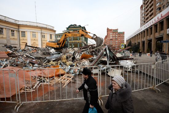 Снос незаконных построек в Москве