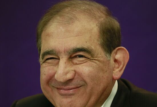 Пресс-конференция участника межсирийских переговоров в Женеве Кадри Джамиля