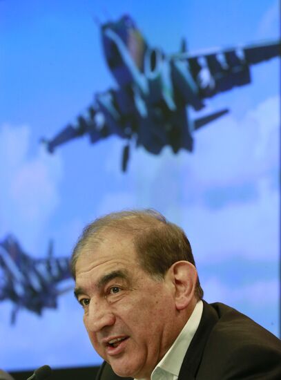 Пресс-конференция участника межсирийских переговоров в Женеве Кадри Джамиля