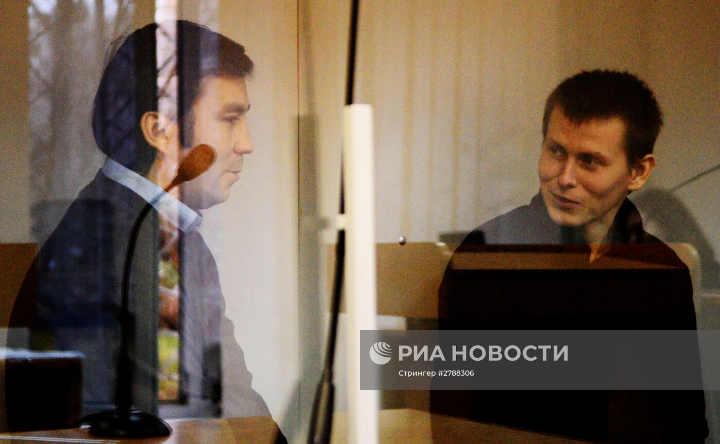 Заседание суда по делу А. Александрова и Е. Ерофеева в Киеве