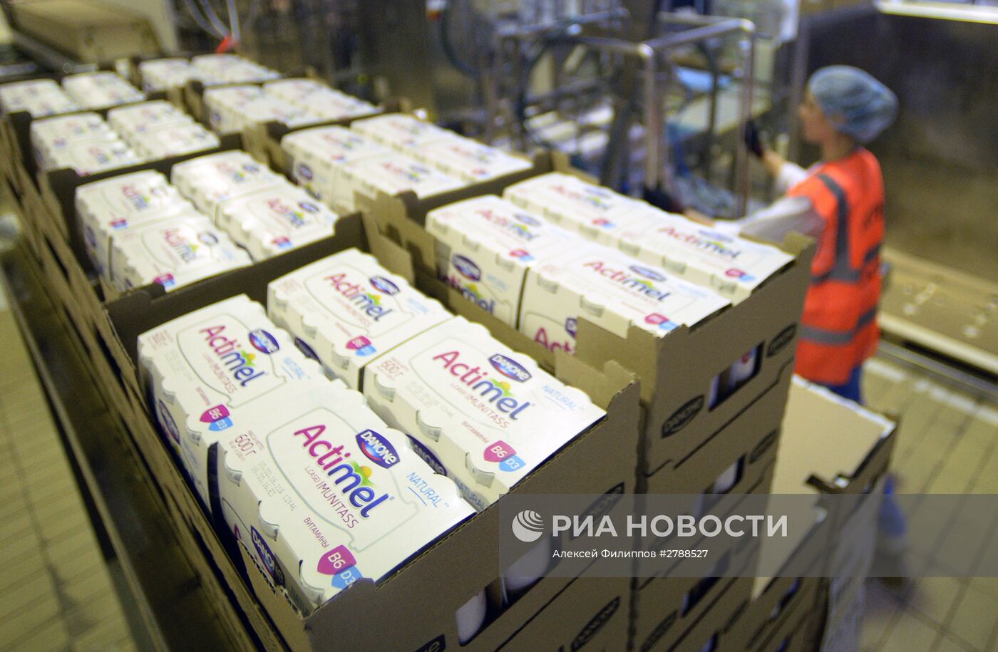 Производство молочной продукции на предприятии Danonе