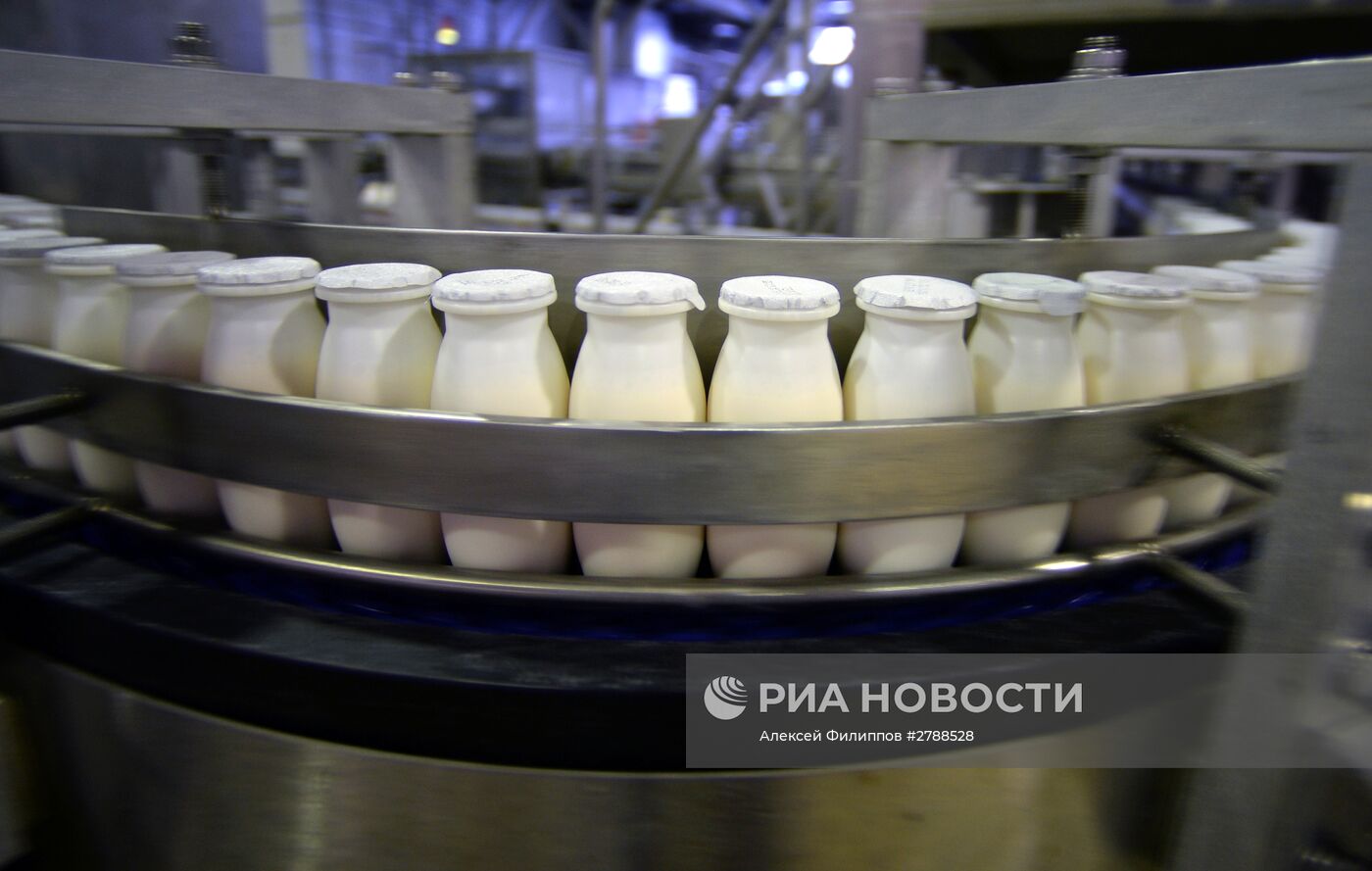 Производство молочной продукции на предприятии Danonе