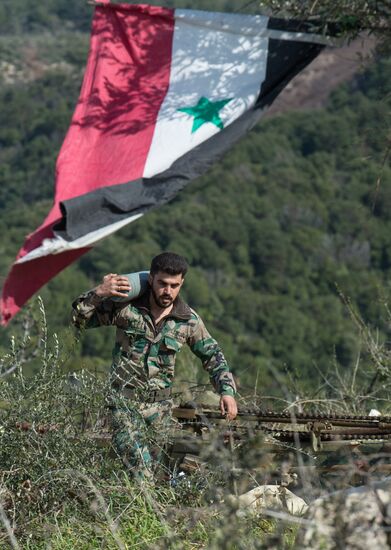 Сирийская армия в провинции Идлиб
