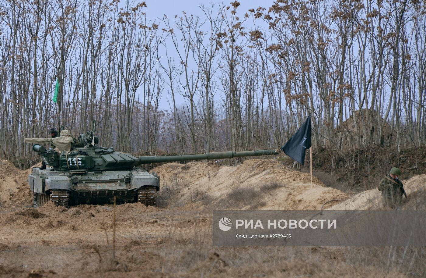 Учения мотострелковых войск на полигоне "Серноводский"