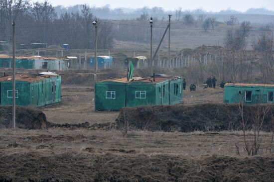 Учения мотострелковых войск на полигоне "Серноводский"