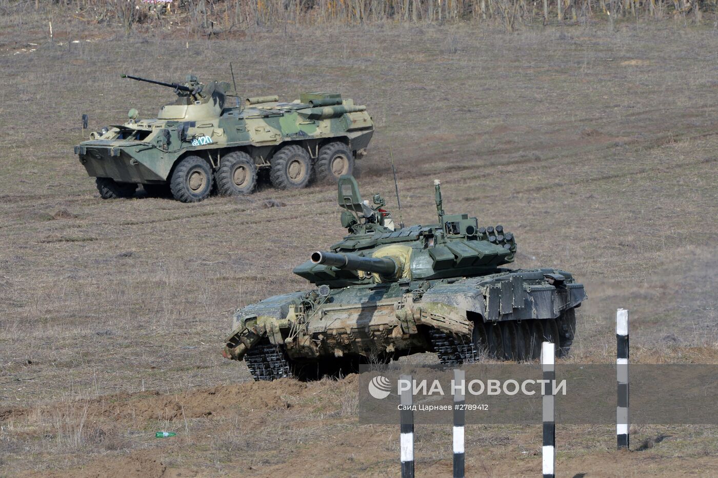 Учения мотострелковых войск на полигоне "Серноводский"