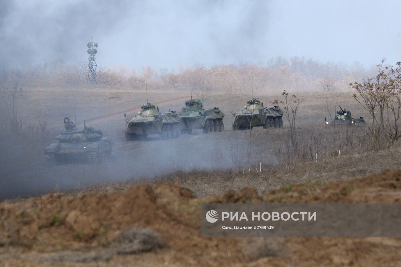 Учения мотострелковых войск на полигоне "Серноводский"