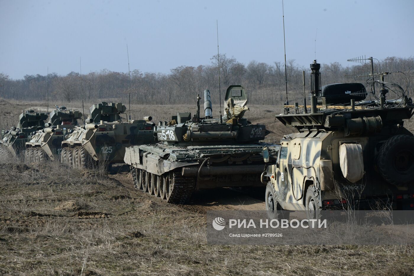 Учения мотострелковых войск на полигоне "Серноводский"