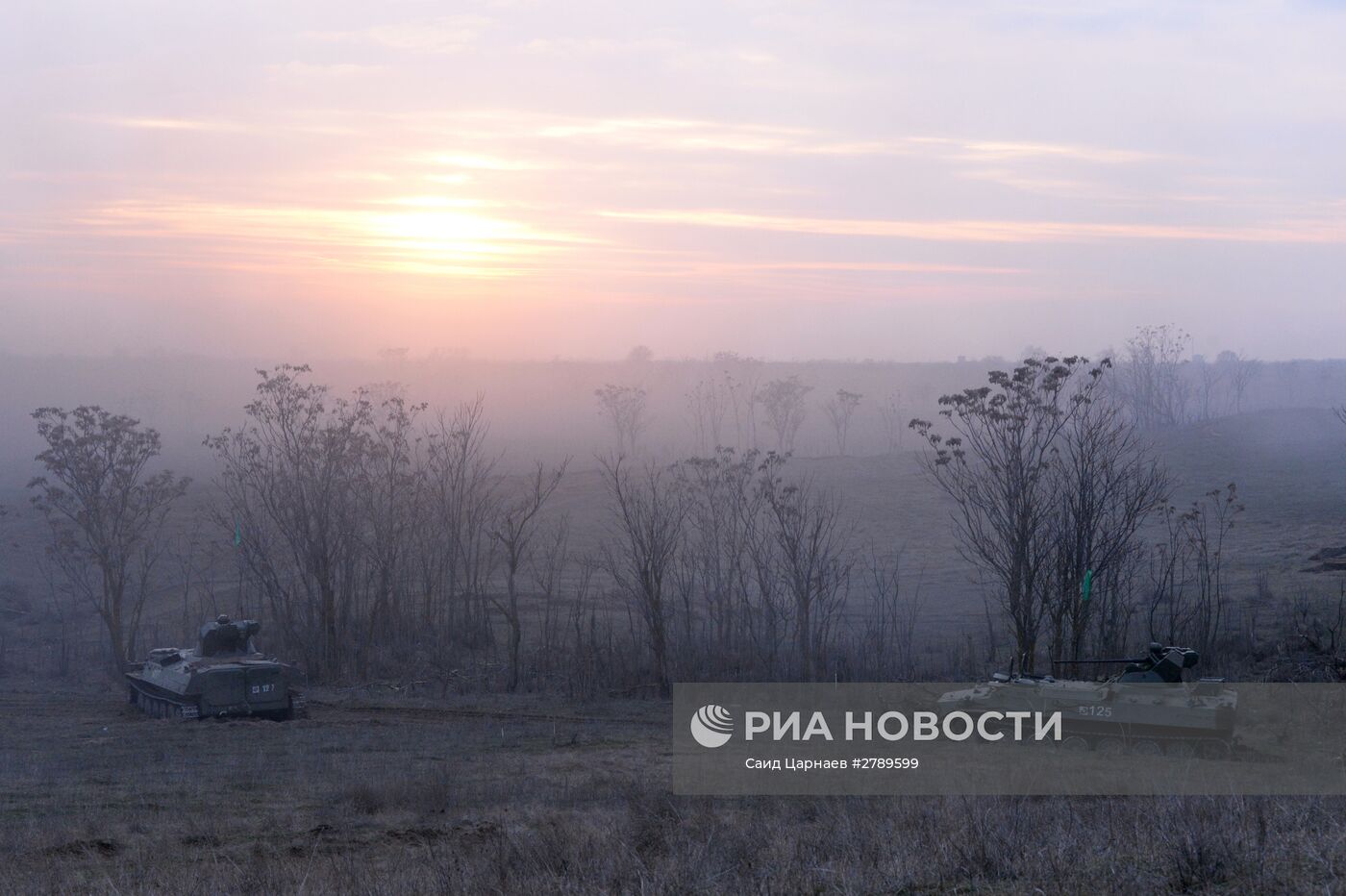 Учения мотострелковых войск на полигоне "Серноводский"