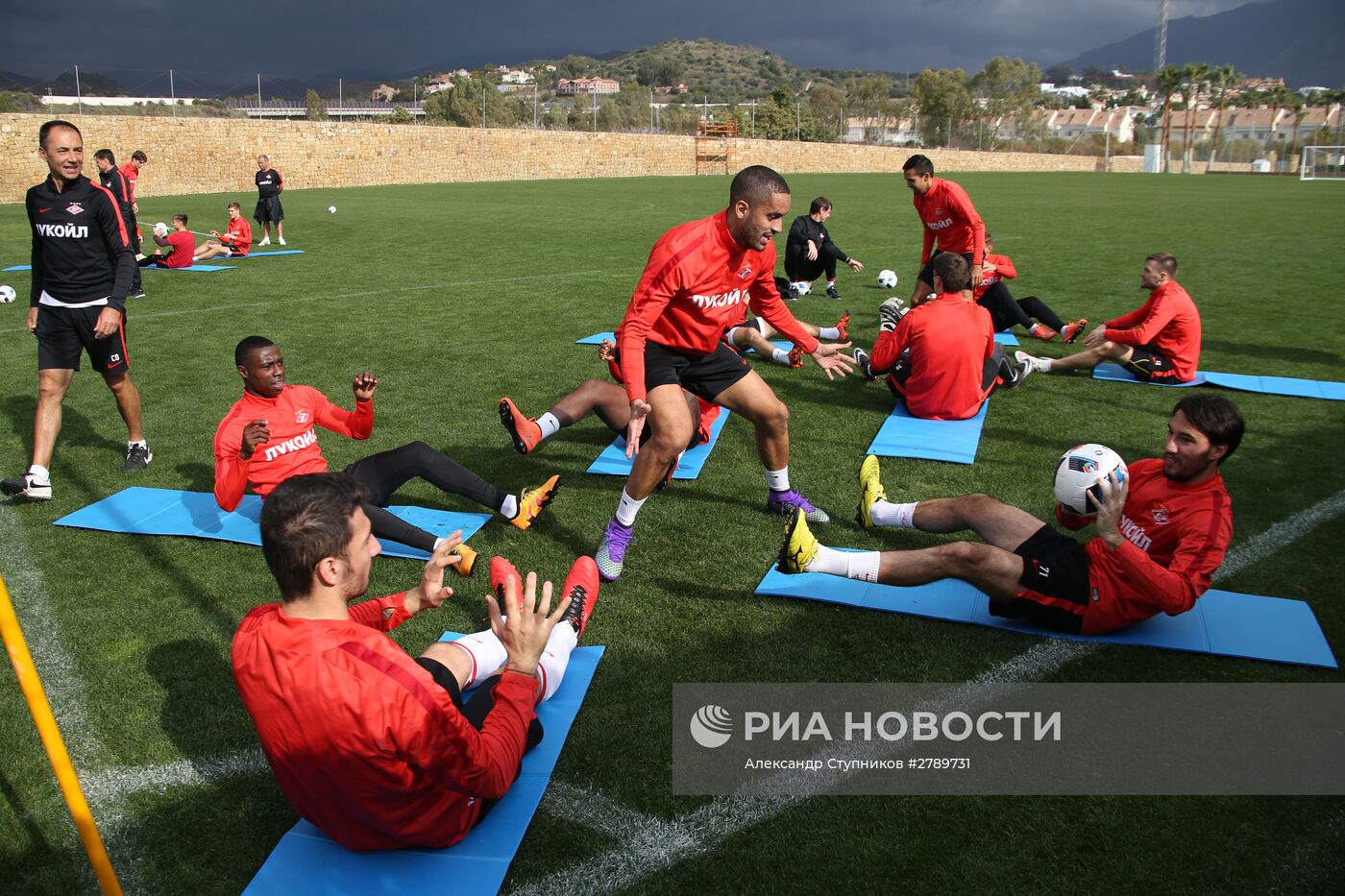 Тренировка ФК "Спартак" в Марбелье