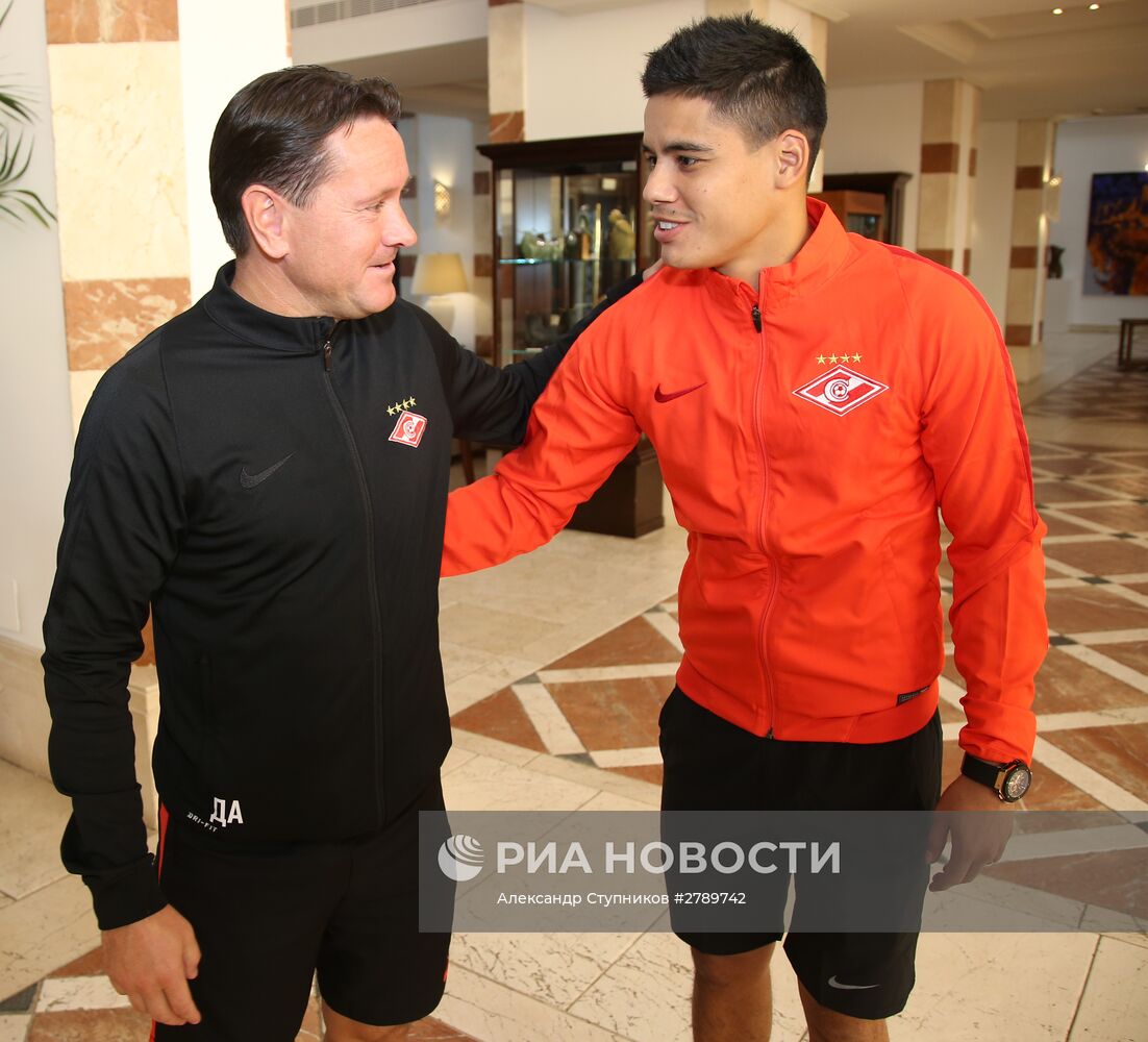 Тренировка ФК "Спартак" в Марбелье