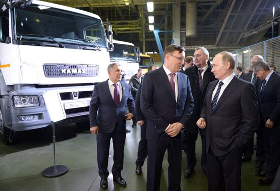 Рабочая поездка президента РФ В. Путина в Татарстан