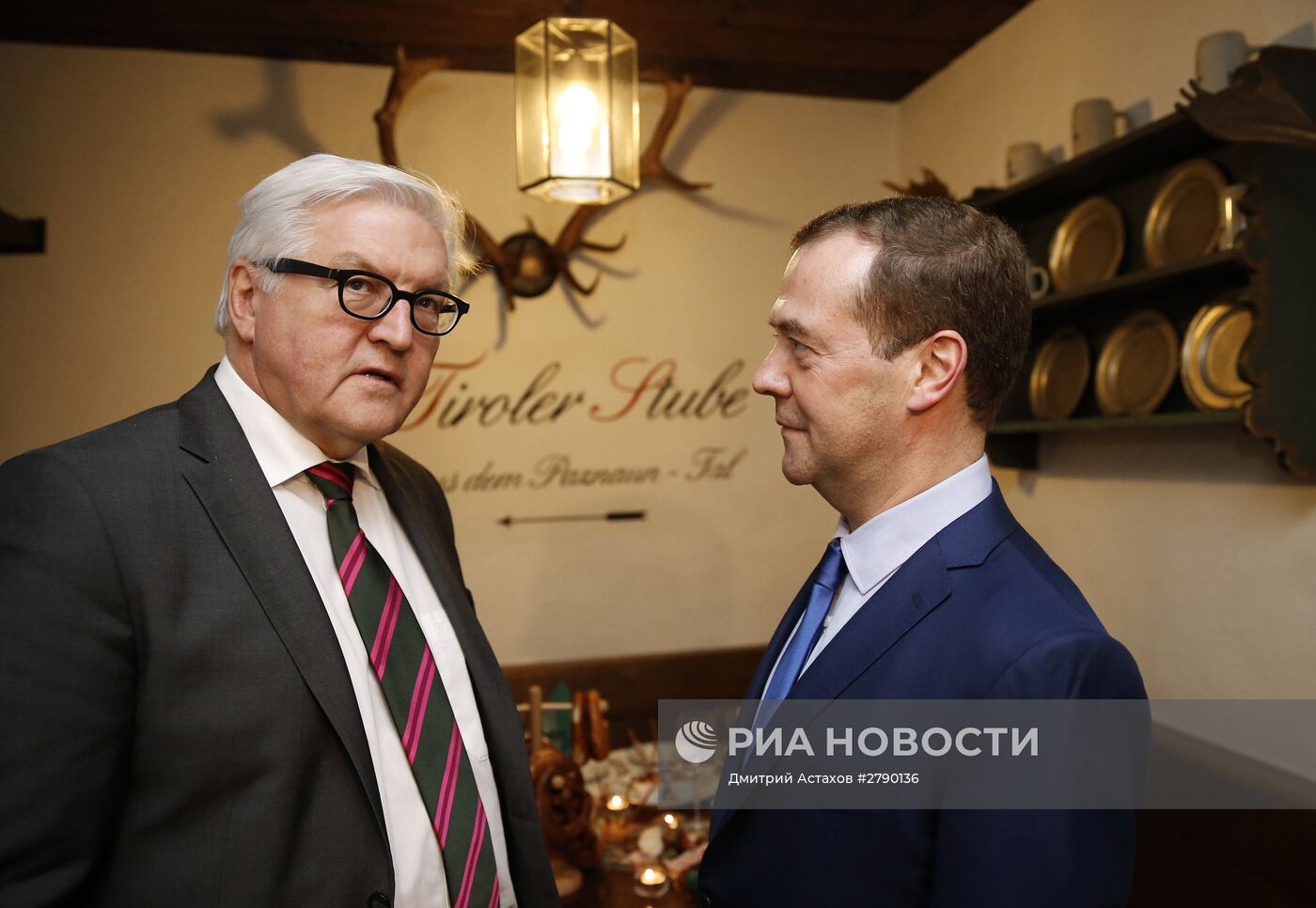 Премьер-министр РФ Д. Медведев встретился с министром иностранных дел ФРГ Ф.-В. Штайнмайером