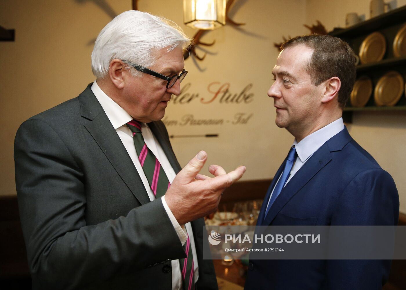 Премьер-министр РФ Д. Медведев встретился с министром иностранных дел ФРГ Ф.-В. Штайнмайером
