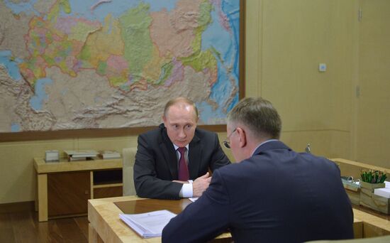 Президент РФ В. Путин встретился с губернатором Ненецкого автономного округа И. Кошиным