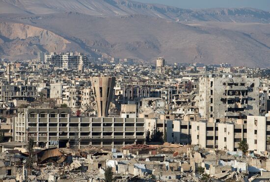 Ситуация в сирийском городе Дамаске