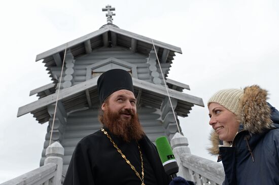 Визит патриарха Московского и всея Руси Кирилла на российскую полярную станцию в Антарктиде