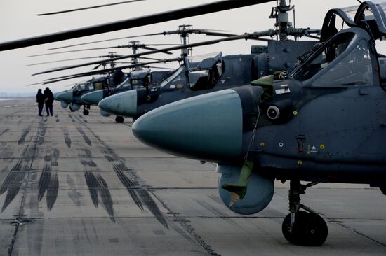 Летно-тактические учения вертолетного полка Восточного военного округа