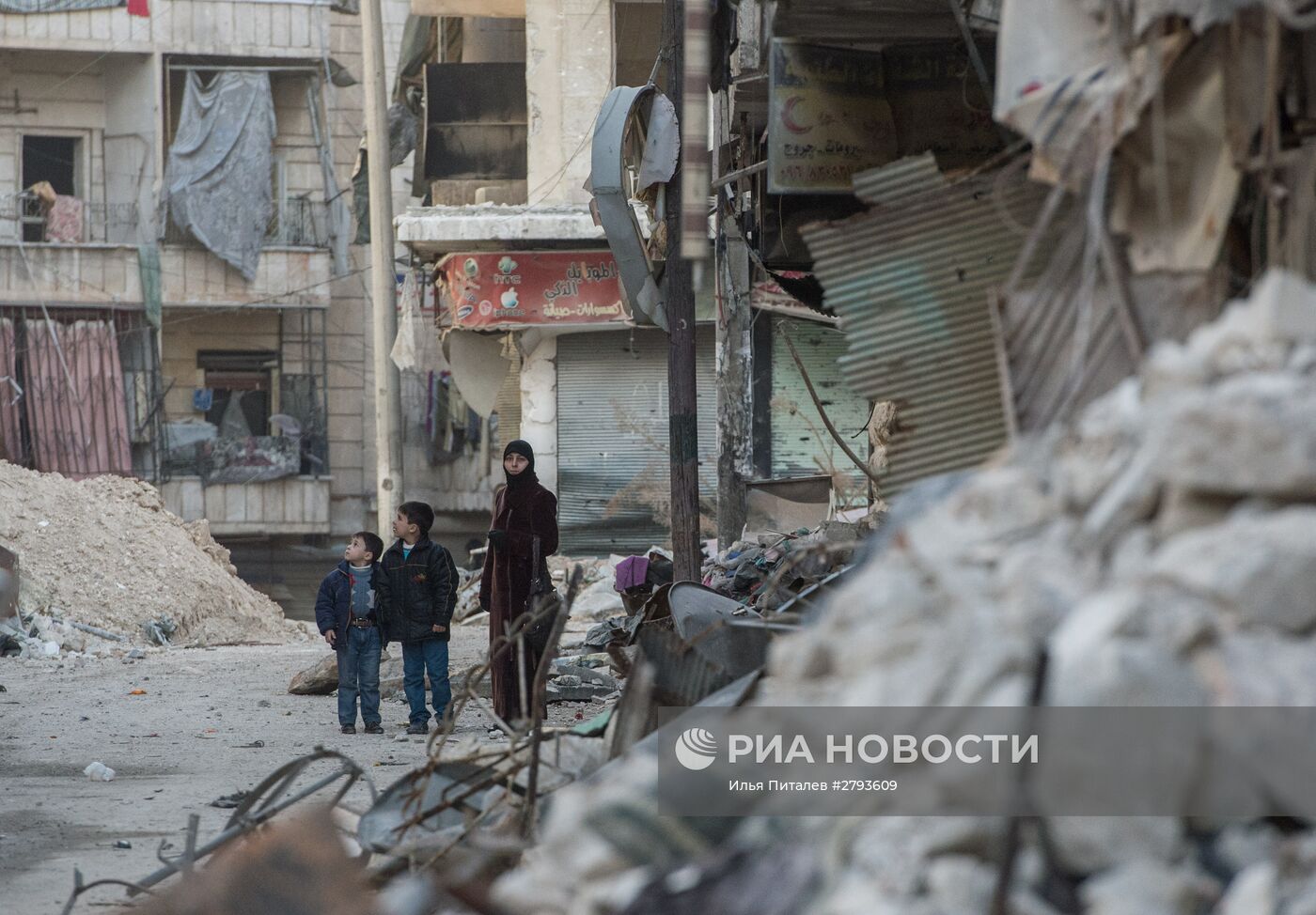 Ситуация в сирийском городе Алеппо