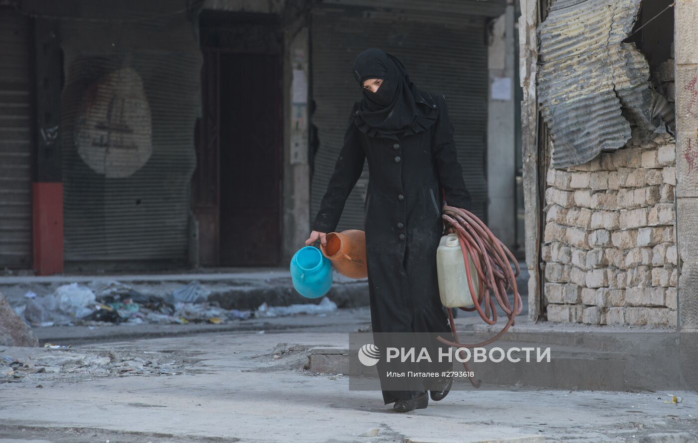 Ситуация в сирийском городе Алеппо