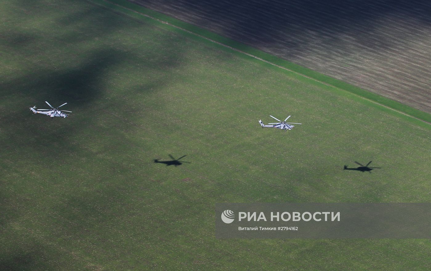 Учебно-тренировочные полеты вертолетов армейской авиации