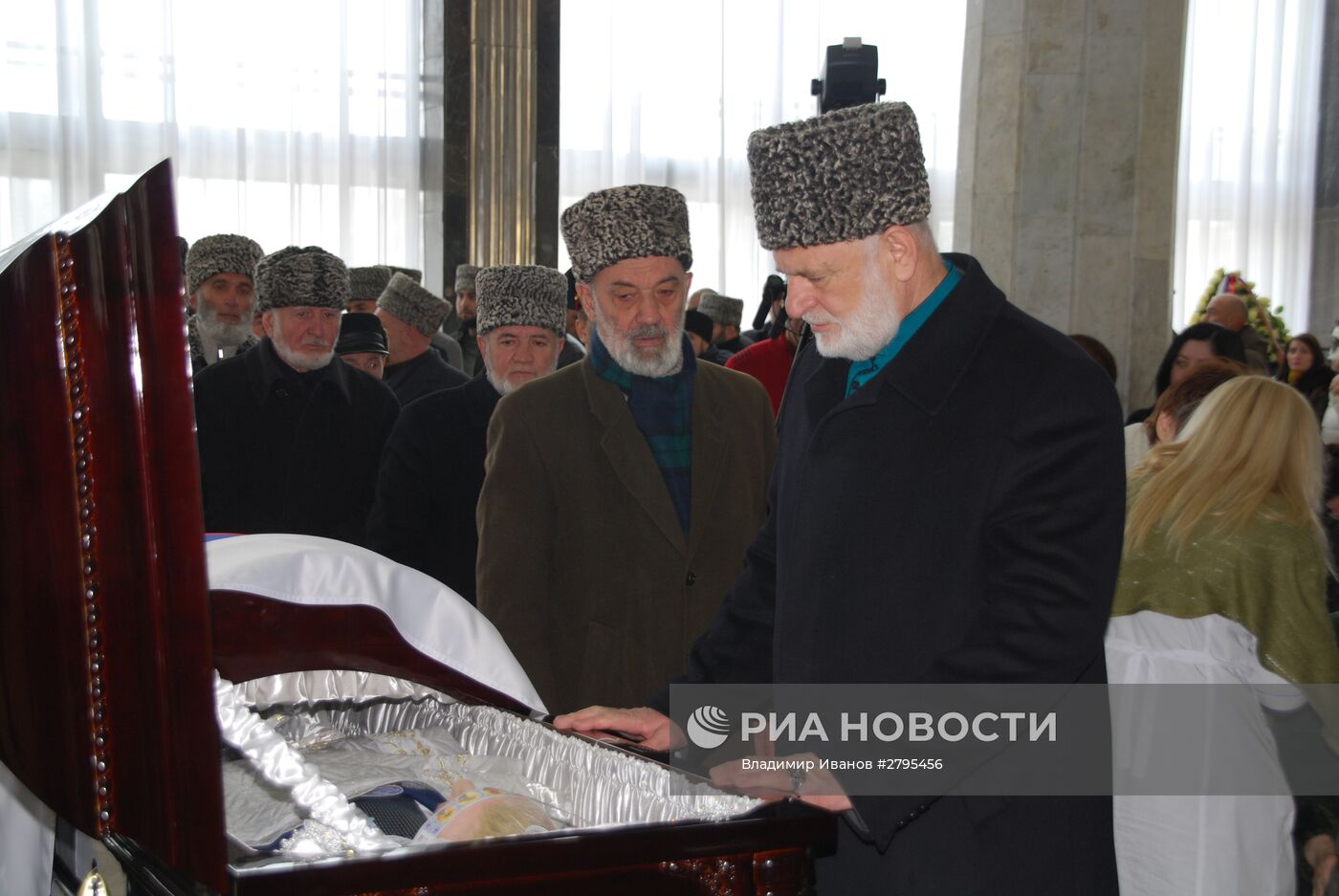 Прощание с главой Северной Осетии Т. Агузаровым