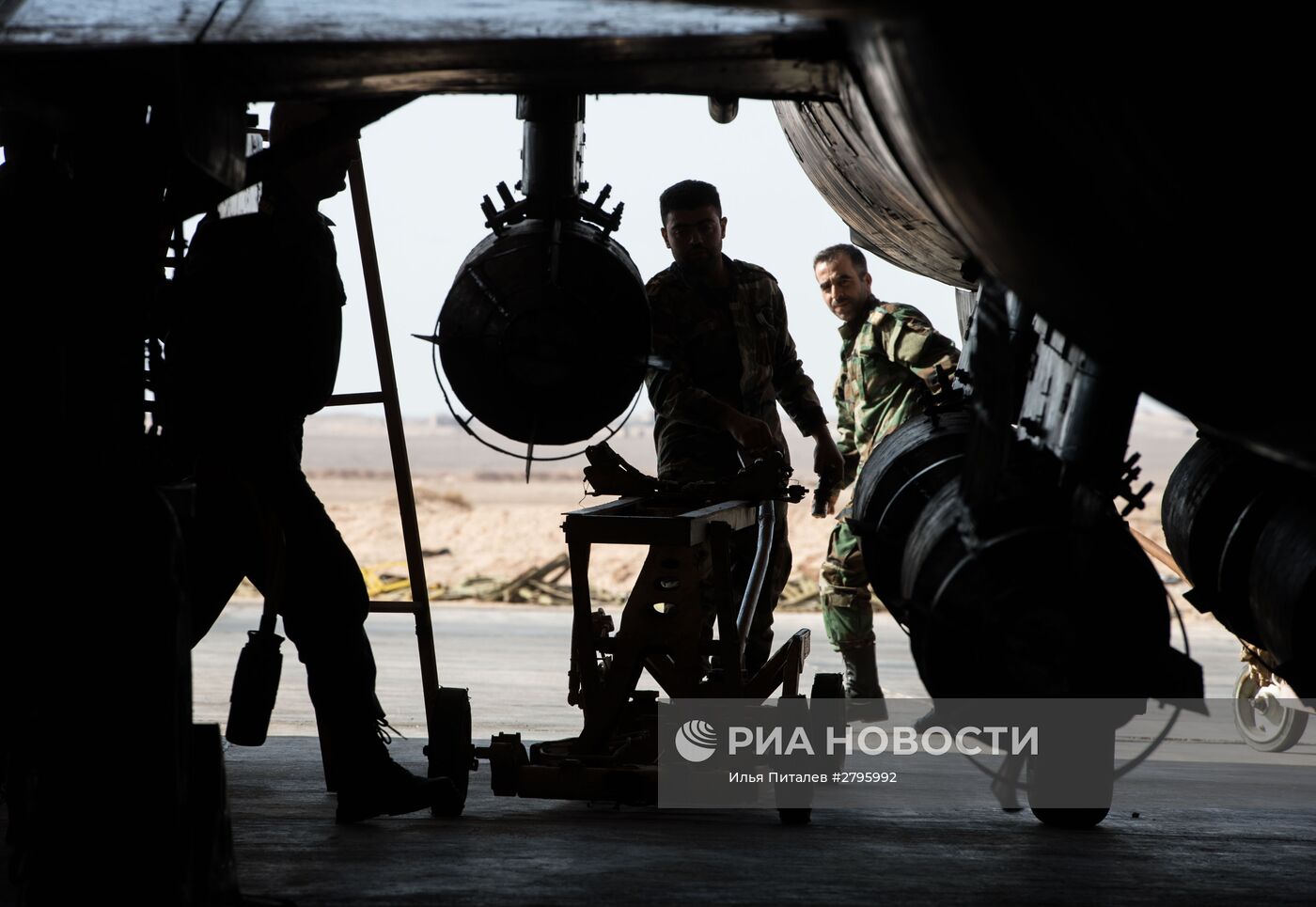 База ВВС сирийской армии в провинции Хомс