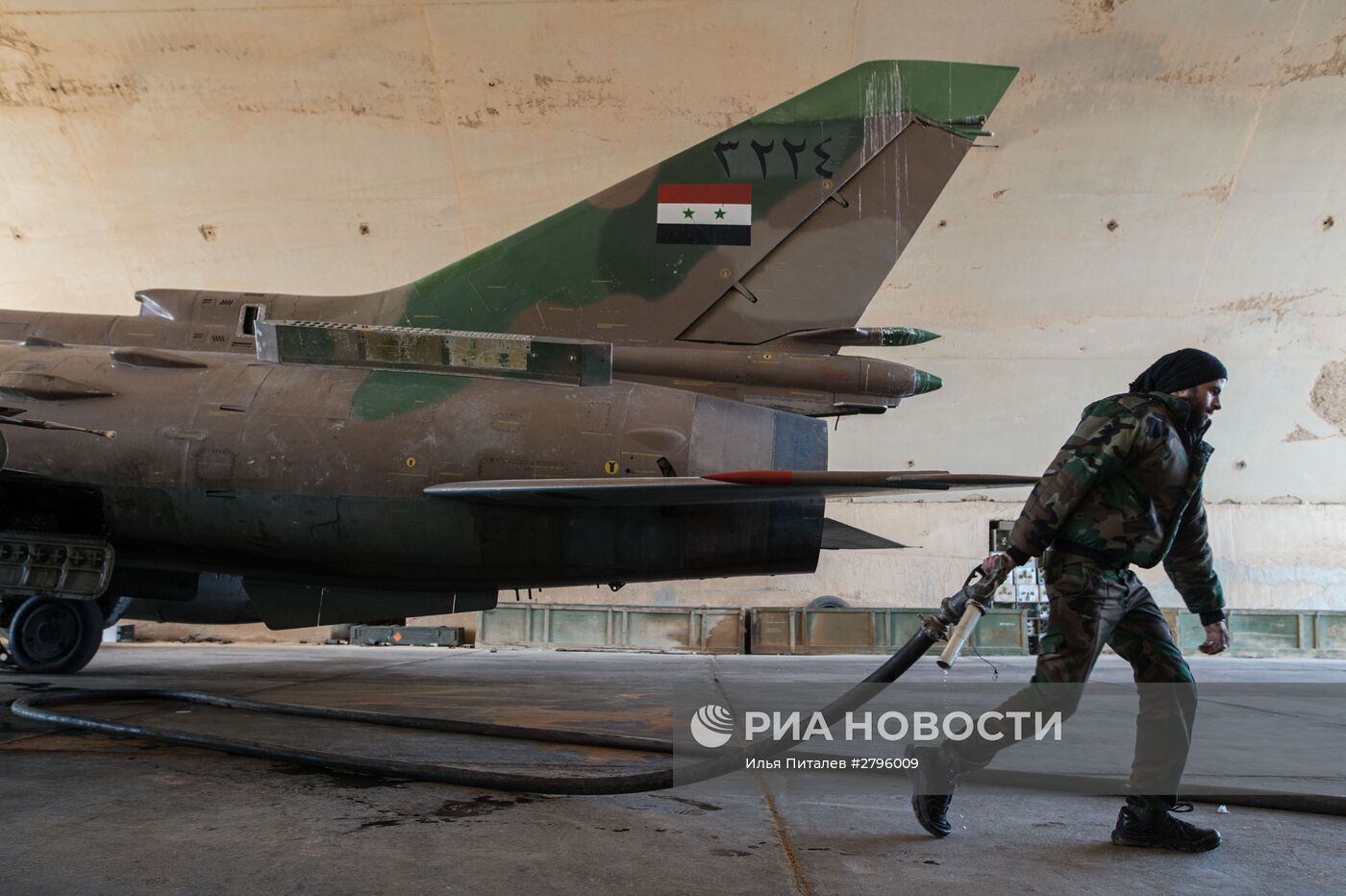 База ВВС сирийской армии в провинции Хомс