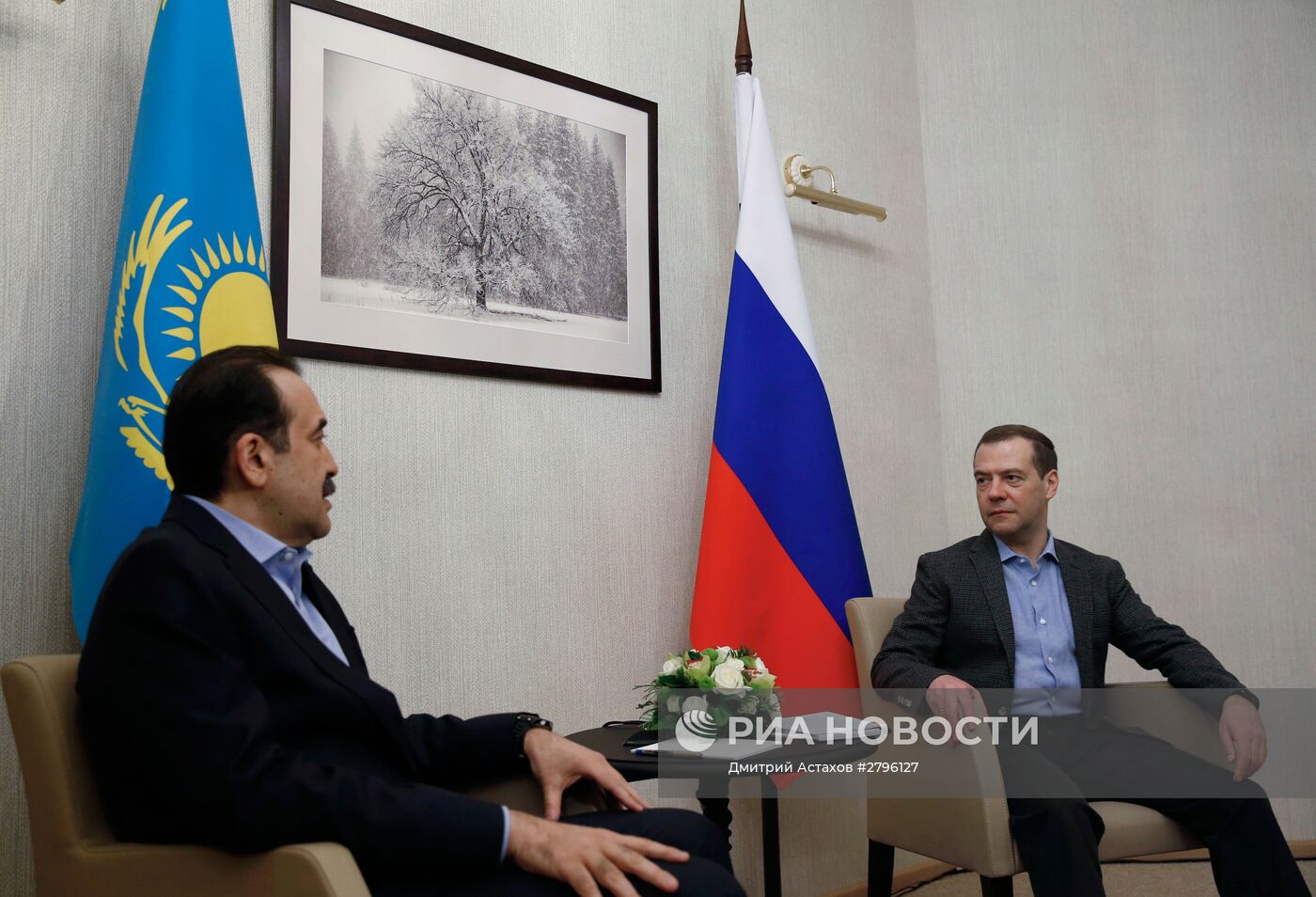 Премьер-министр РФ Д. Медведев встретился с премьер-министром Казахстана К. Масимовым в Сочи