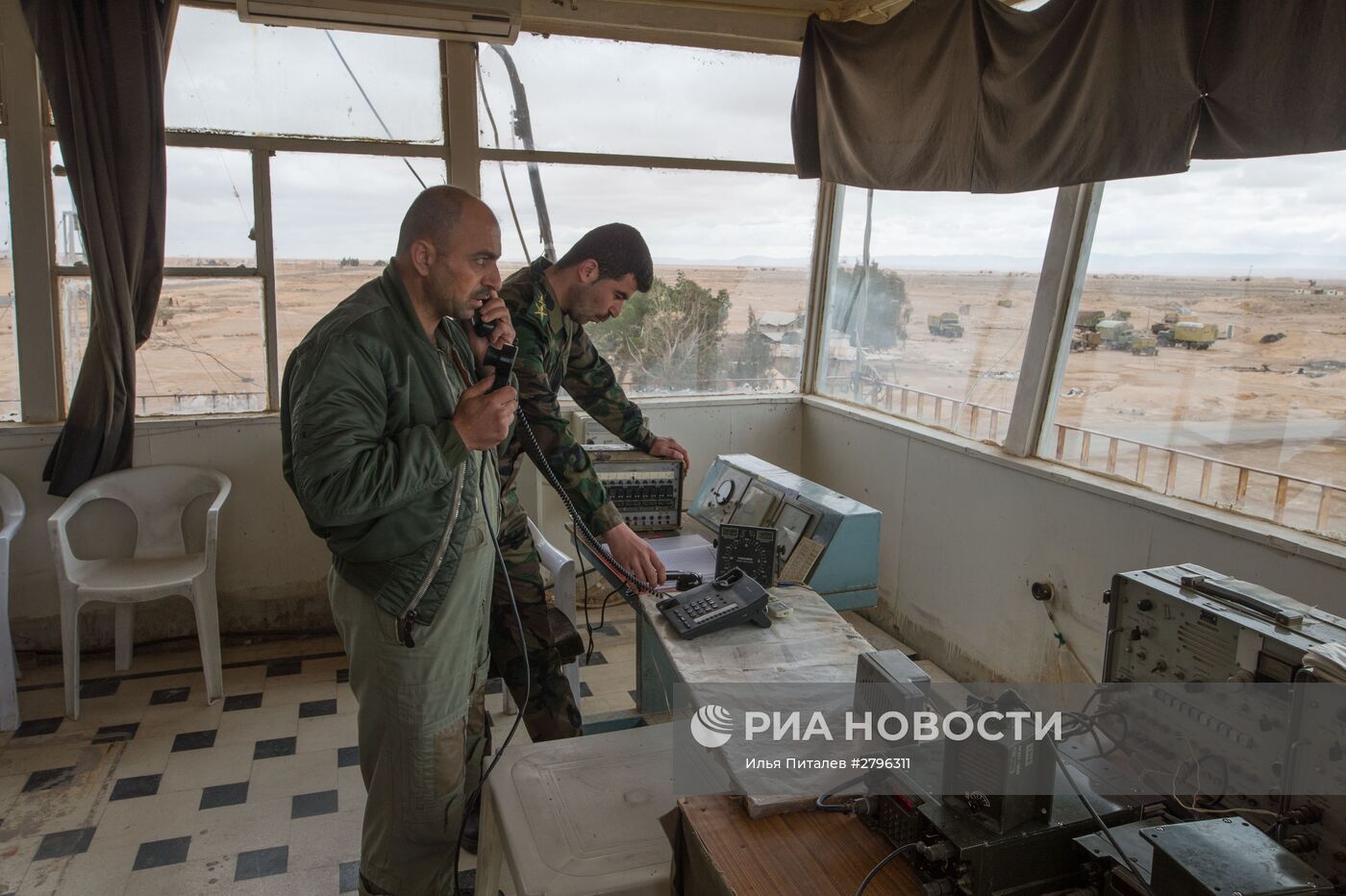 База ВВС сирийской армии в провинции Хомс