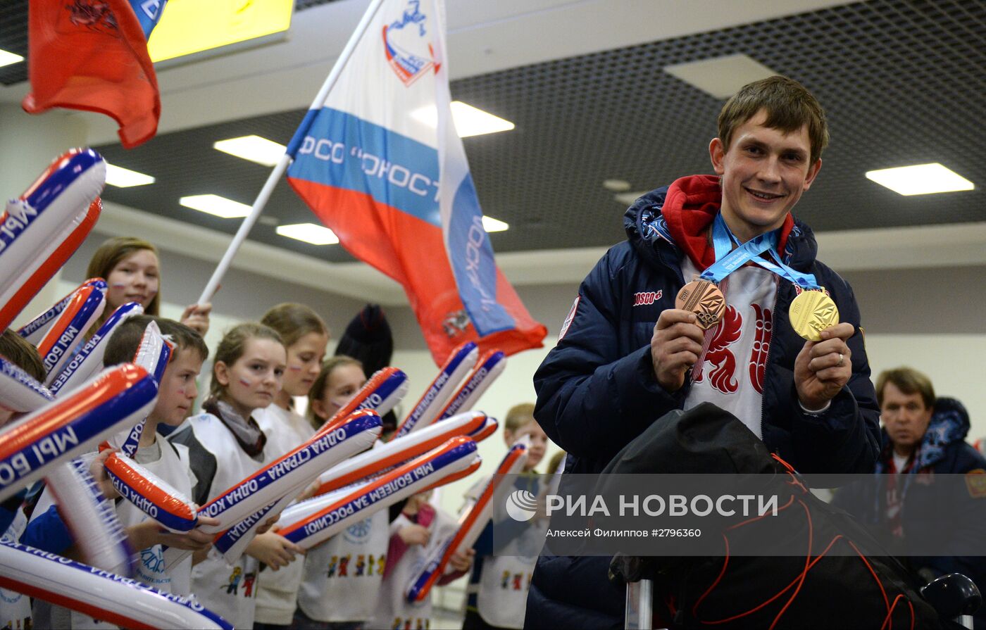 Встреча сборной России с II зимних юношеских Олимпийских игр