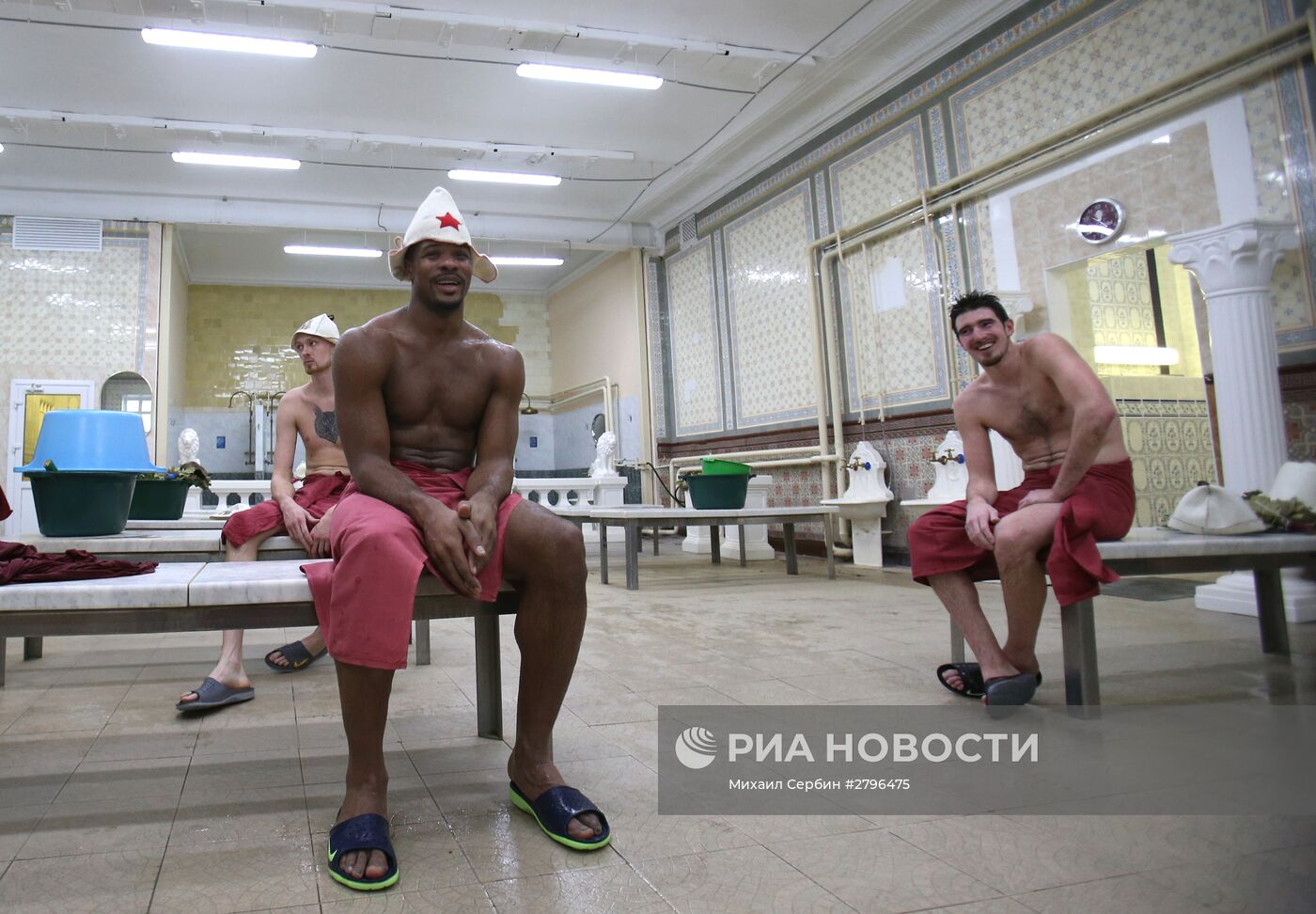 Игроки ПБК ЦСКА посетили Сандуновские бани
