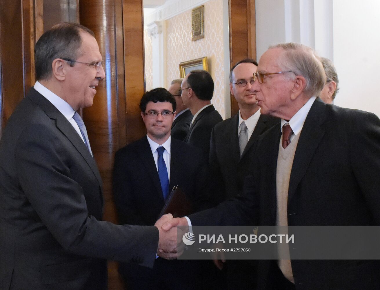 Министр иностранных дел РФ C. Лавров встретился с сопредседателем "Инициативы по снижению ядерной угрозы" С. Нанном