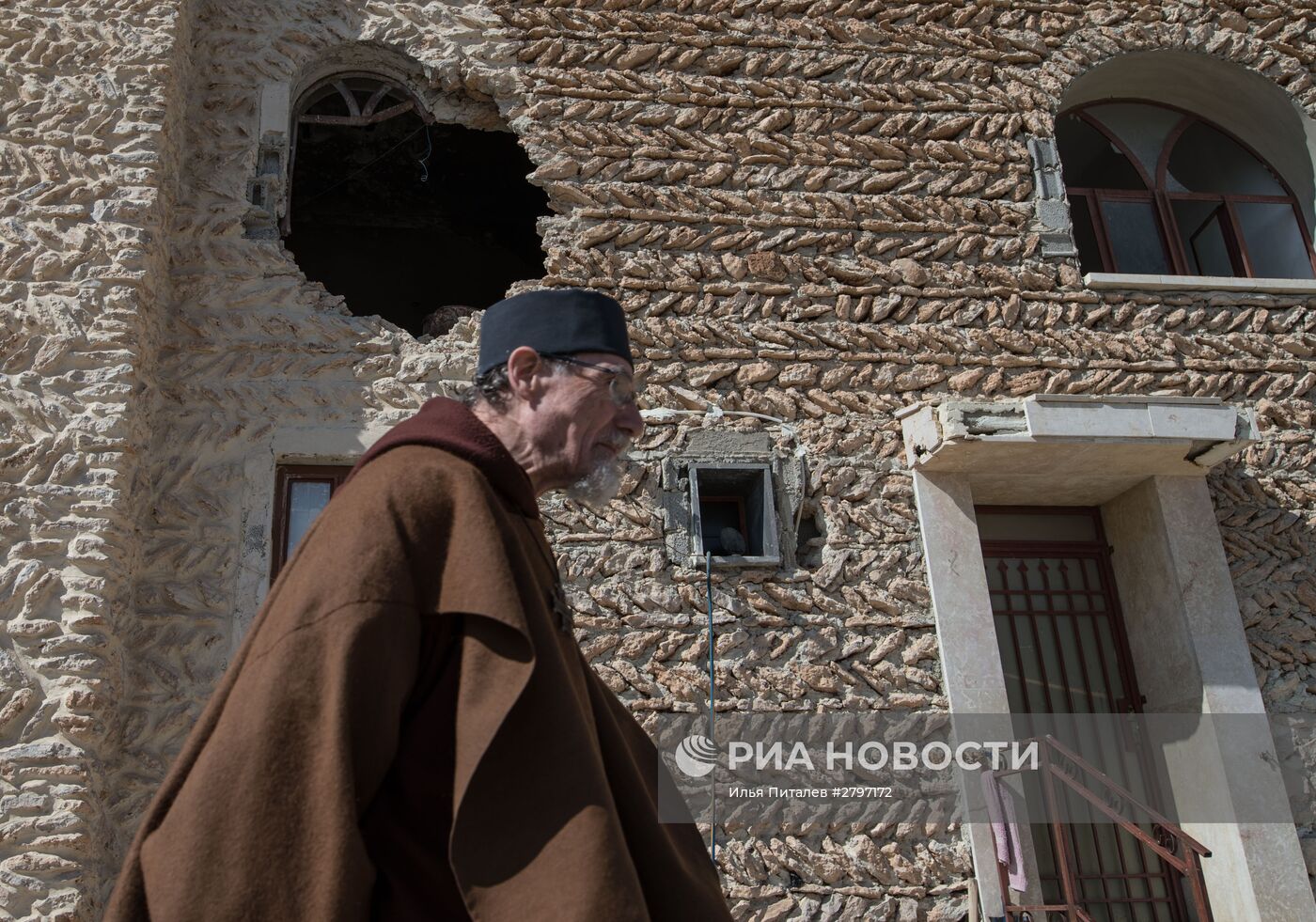 Католический монастырь в городе Кара в Сирии