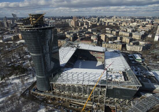 Строительство стадиона ЦСКА в Москве