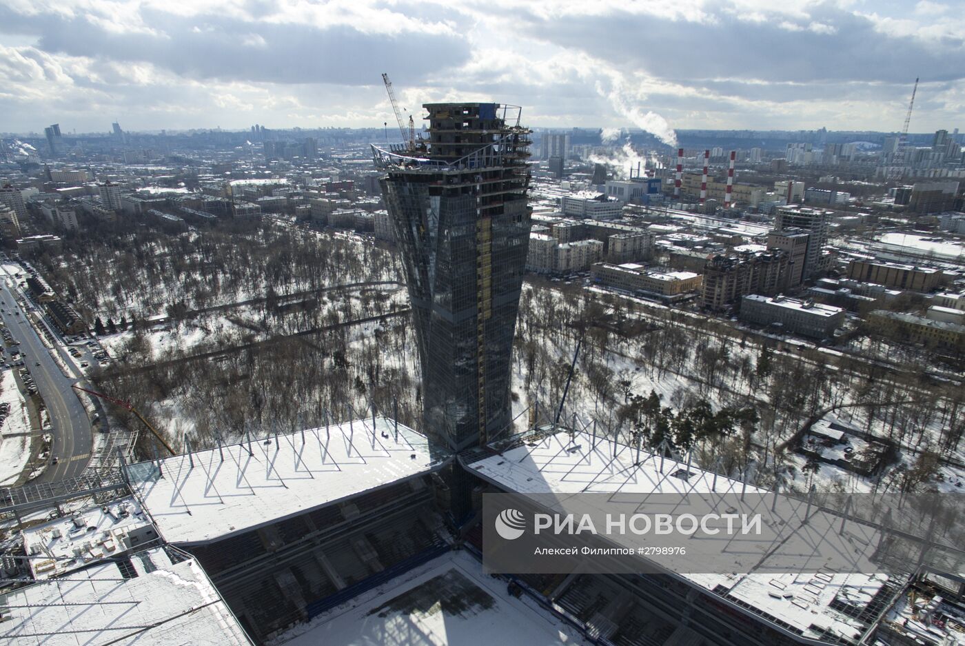 Строительство стадиона ЦСКА в Москве