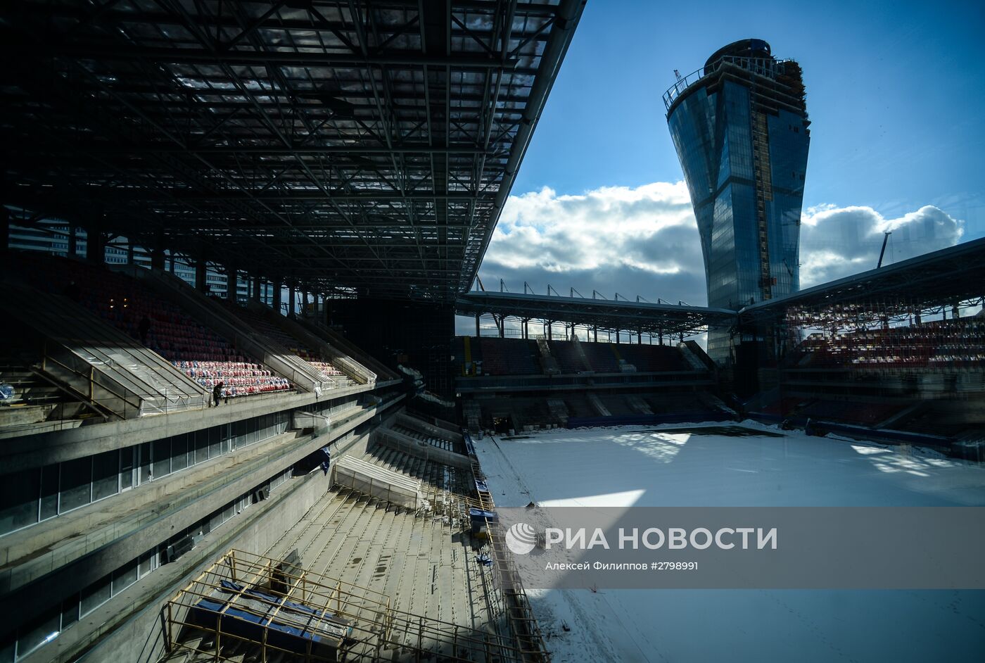 Строительство стадиона ЦСКА в Москве