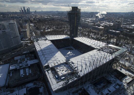 Строительство стадиона ЦСКА в Москве