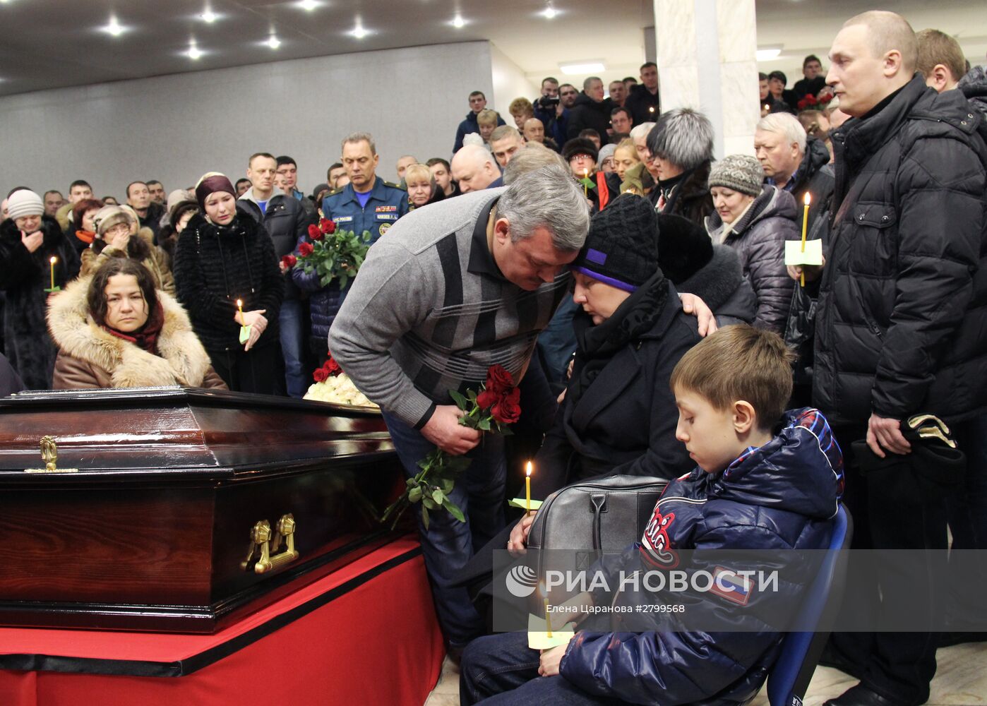 В Воркуте простились с 4 горняками, погибшими в шахте "Северная"