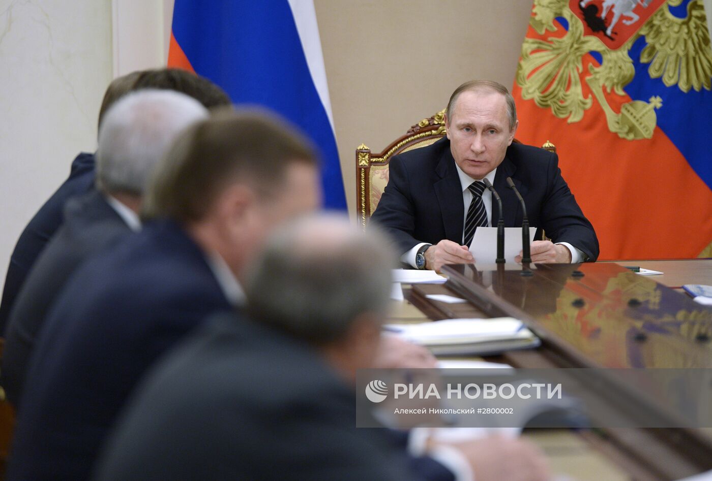 Президент РФ В. Путин встретился с российскими нефтяниками