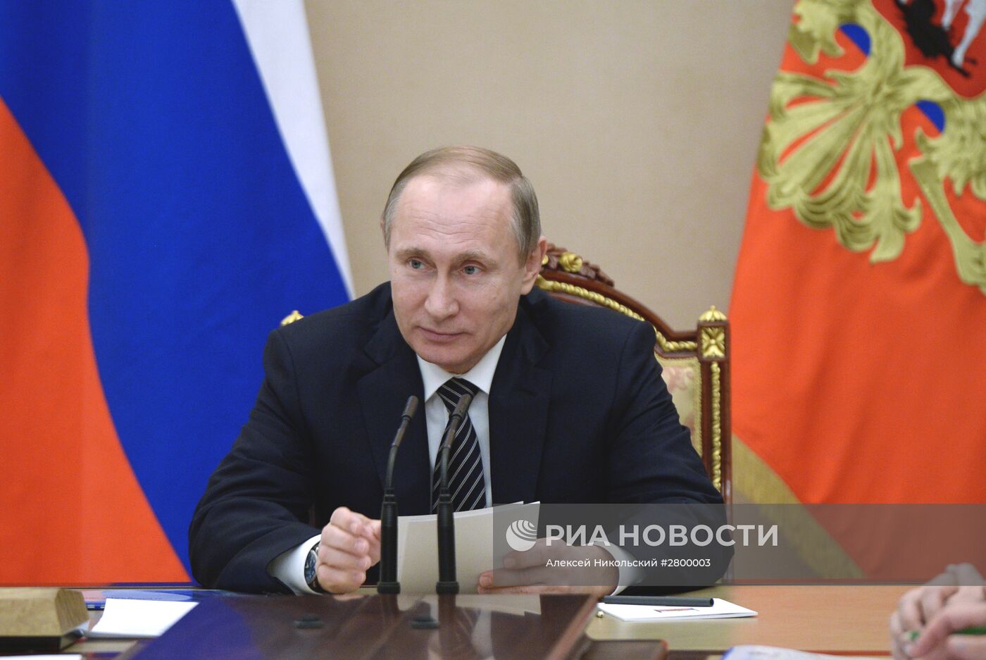 Президент РФ В. Путин встретился с российскими нефтяниками