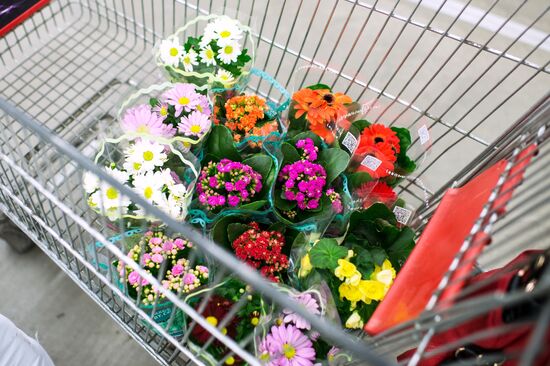 Продажа цветов к празднику 8 марта