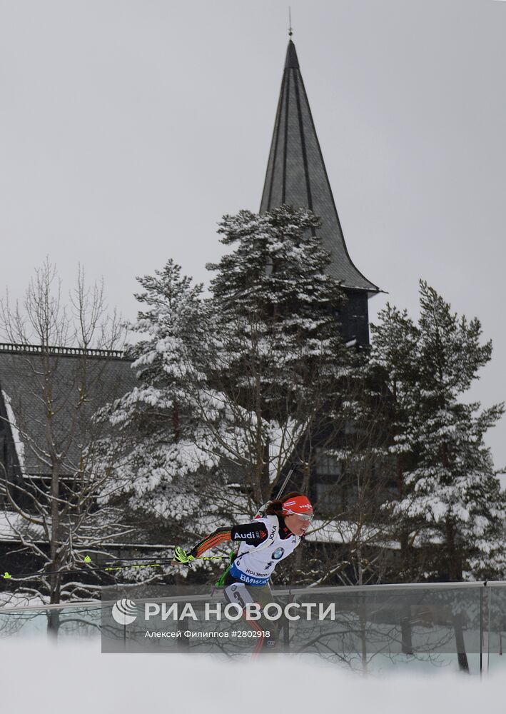 Биатлон. Чемпионат мира. Женщины. Гонка преследования