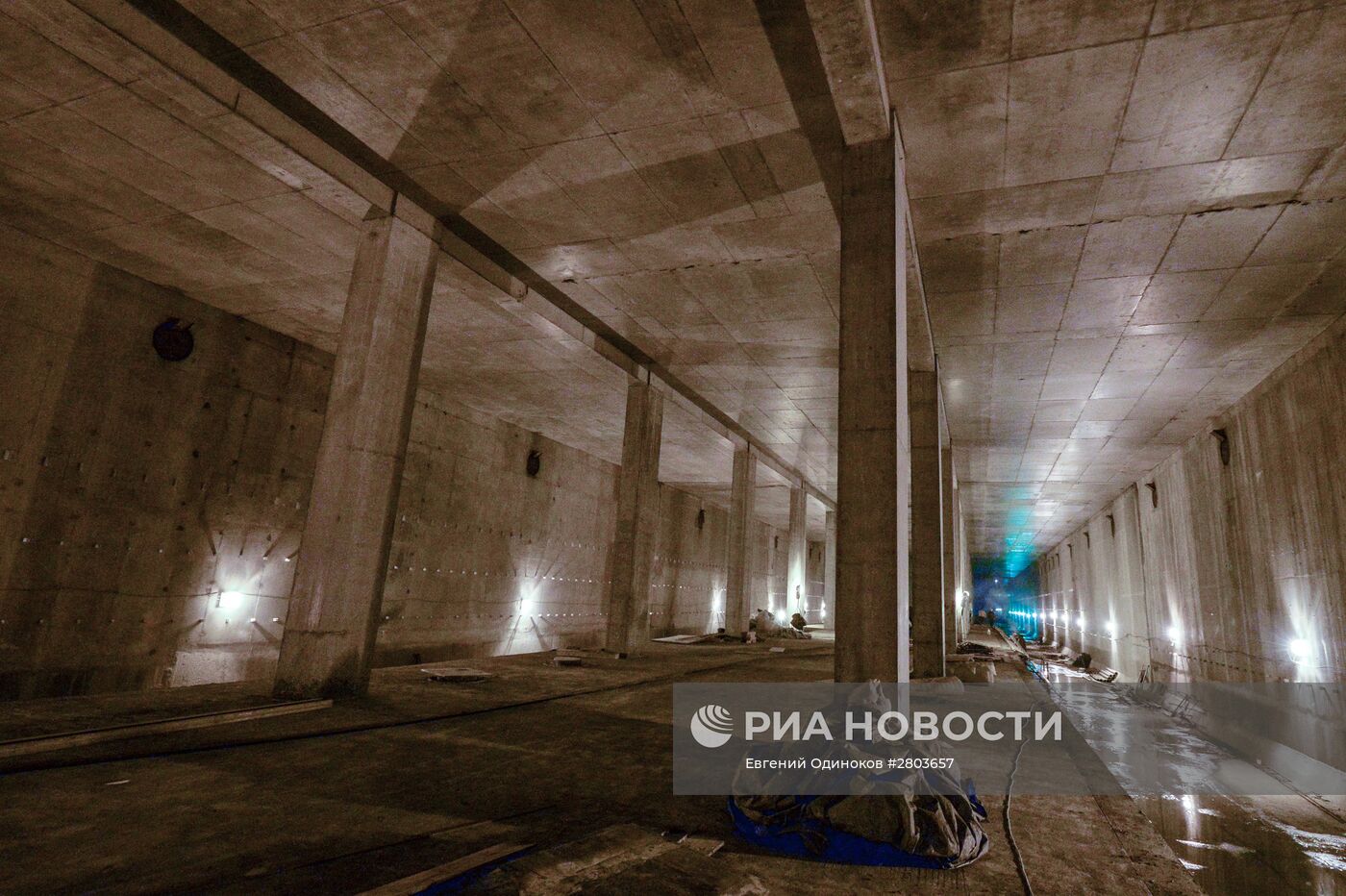 Строительство станции метро "Хорошевская" Третьего пересадочного контура