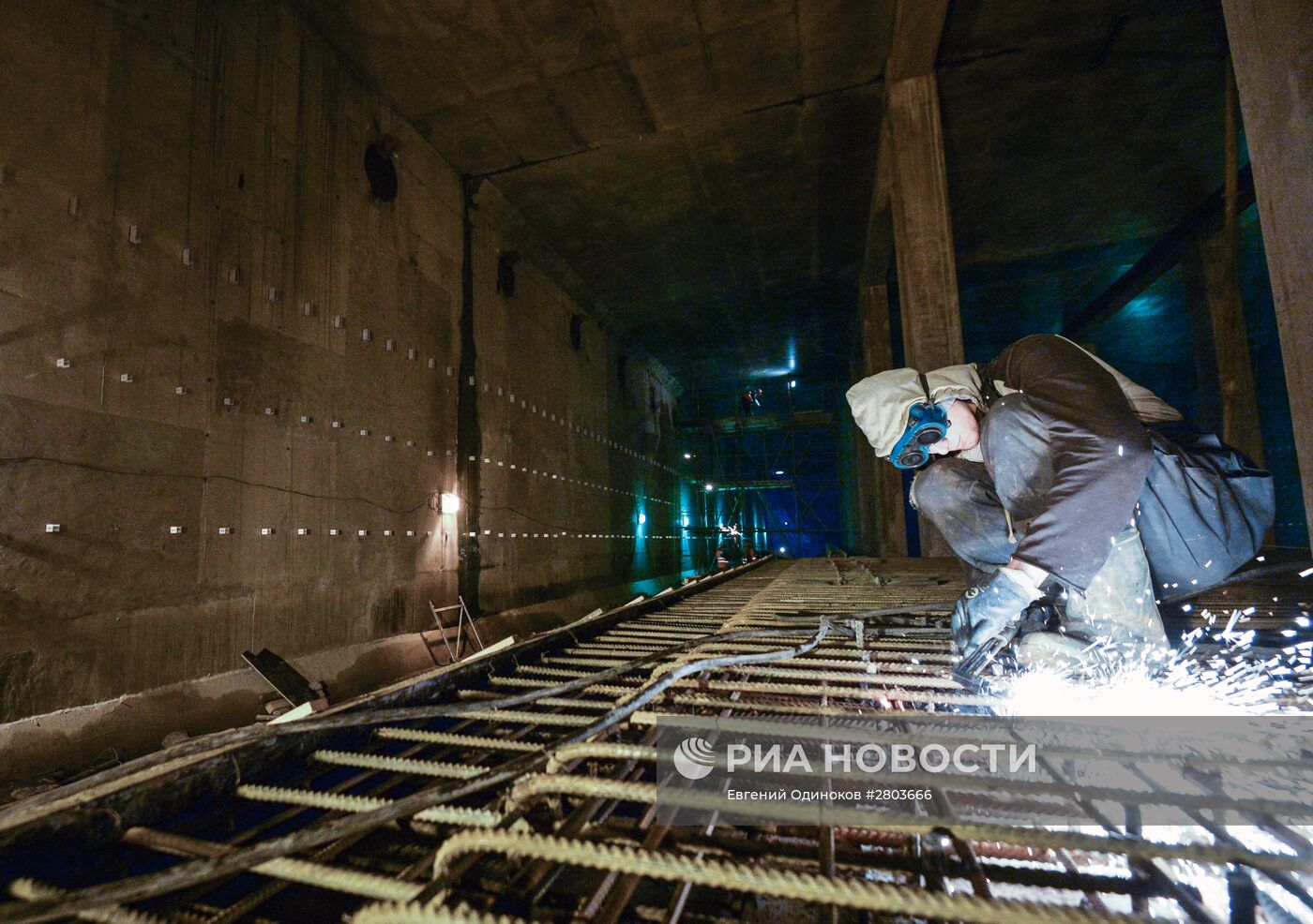 Строительство станции метро "Хорошевская" Третьего пересадочного контура