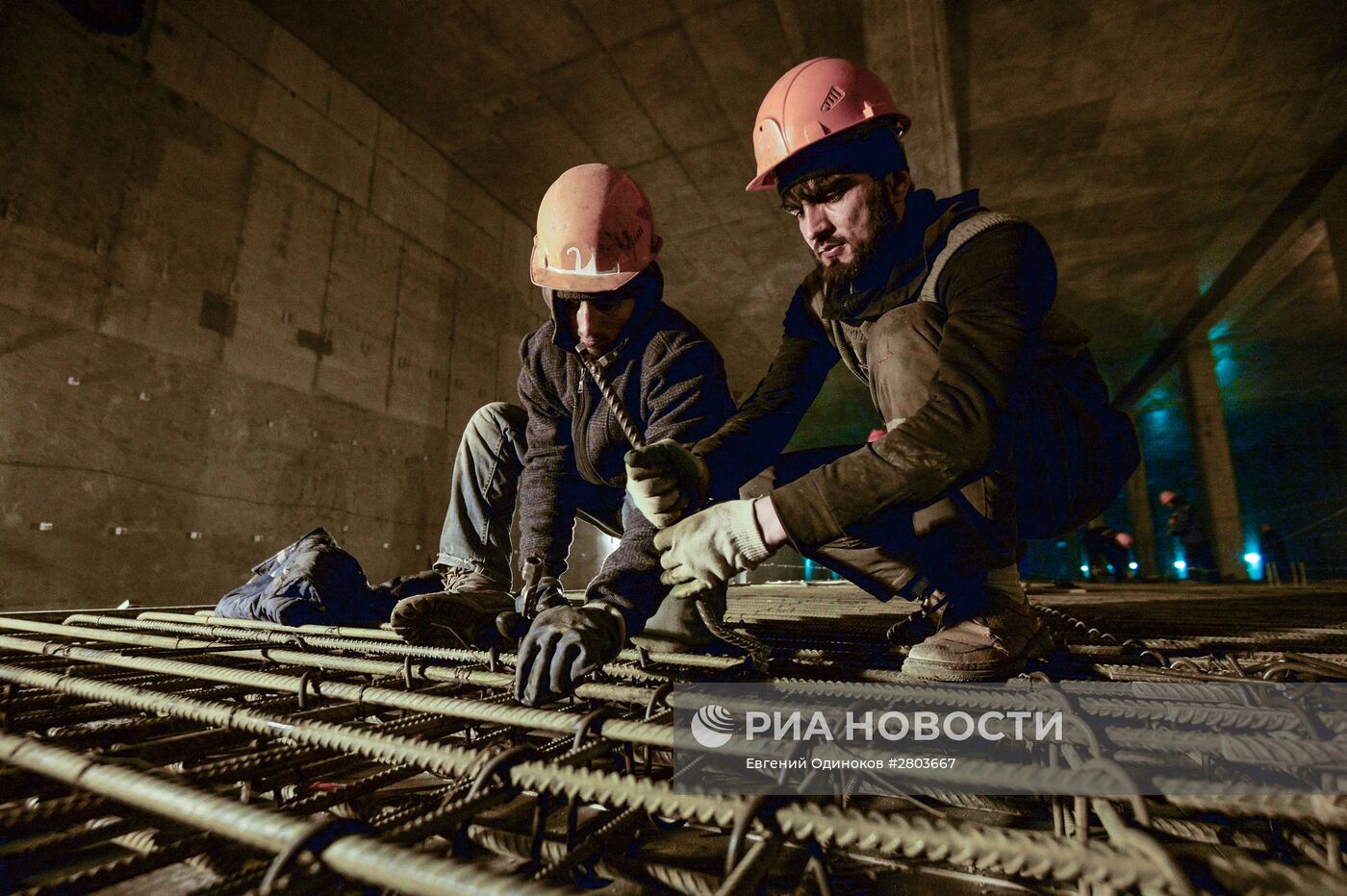 Строительство станции метро "Хорошевская" Третьего пересадочного контура