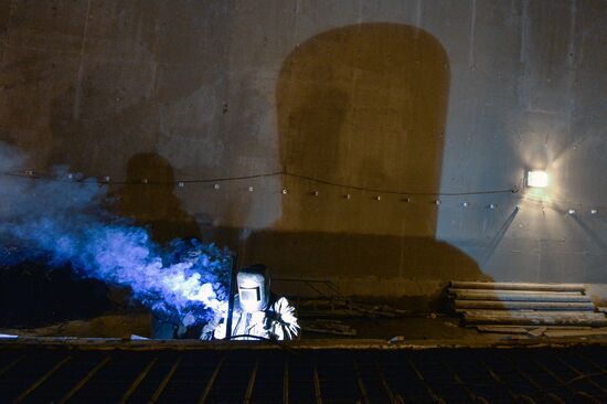 Строительство станции метро "Хорошевская" Третьего пересадочного контура