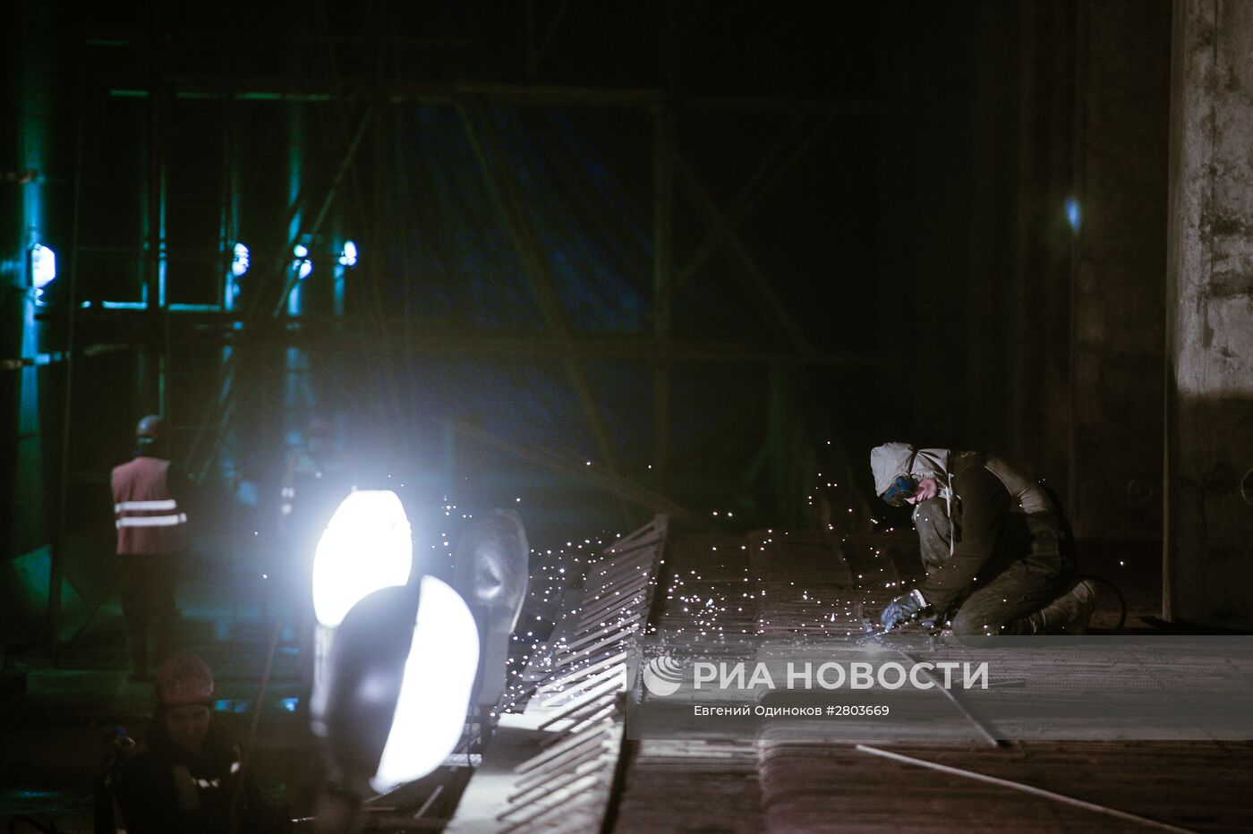 Строительство станции метро "Хорошевская" Третьего пересадочного контура