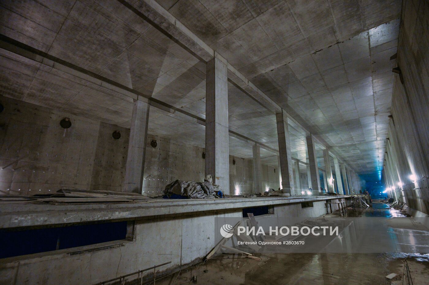 Строительство станции метро "Хорошевская" Третьего пересадочного контура